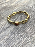 Gold and Brown Gem Bracelet -  In Her Shoes YW